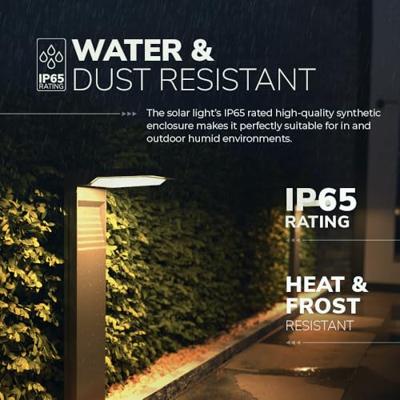 Set van 2 Maine Solar padverlichting prikspot - Geschikt voor buiten IP65 - Sfeervol 3000K warm wit licht - 2 lichtstanden - Zwart - 2 jaar garantie - Sokkellamp