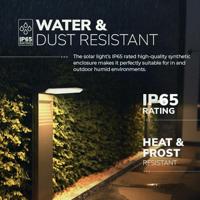 Set van 2 Maine Solar padverlichting prikspot - Geschikt voor buiten IP65 - Sfeervol 3000K warm wit licht - 2 lichtstanden - Zwart - 2 jaar garantie - Sokkellamp - thumbnail