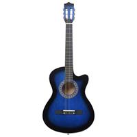 VidaXL Gitaar cutaway met 6 snaren western klassiek 38" getint blauw - thumbnail