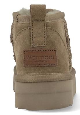 Warmbat Pantoffels Durack Plateau DRC371032 Moss Groen-42 maat 42