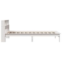 Bedframe zonder matras massief grenenhout wit 160x200 cm - thumbnail