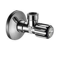 Hansgrohe Hoekstopkraan met microfilter G 3/8 aansluiting, chroom - thumbnail