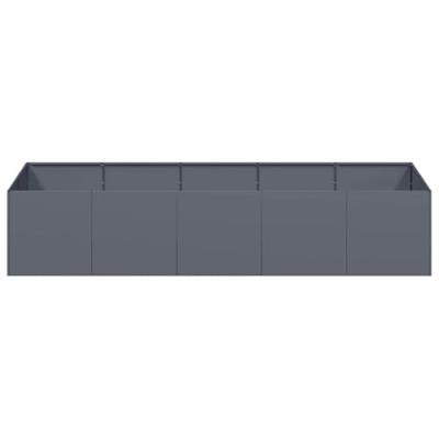 VidaXL Plantenbak 200x80x40 cm staal antracietkleurig