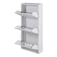 Schoenenkast Bobbie 3 laden wit (6 paar schoenen) - thumbnail