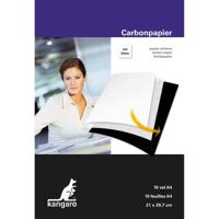 Kangaro carbonpapier, ft A4 (21 x 29,7 cm), wit, pak van 10 vel - thumbnail