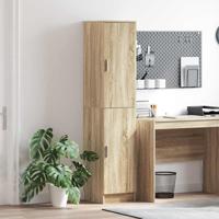 Highboard Sonoma eiken 35 x 39 x 168 cm Bewerkt hout - thumbnail