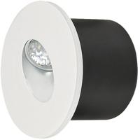 LED Inbouw Trapverlichting Rond 3W - Natuurlijk Wit 4000K - Mat Wit - thumbnail