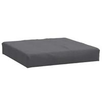 Palletkussen 60x60x10 cm stof gemleerd antracietkleurig - thumbnail