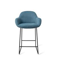 Jesper Home Kushi barkruk H65 Ocean Eyes slide black - thumbnail