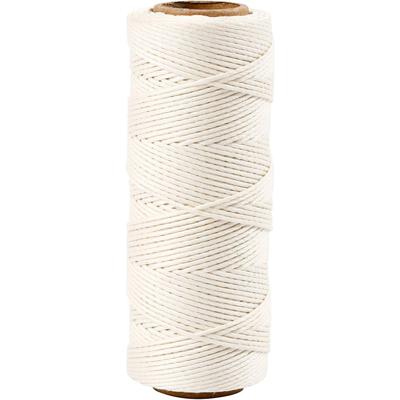 Creativ Company Bamboekoord, dikte 1 mm, wit, 65 m/ 1 rol