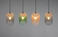Trio Glazen eettafellampCork 4-lichts - 364600417 - thumbnail