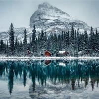 Fotobehang - meer O&apos;Hara Canada, premium print, inclusief behanglijm - thumbnail