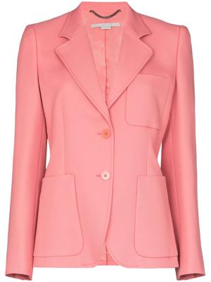 Stella McCartney Eleanor single-breasted blazer jacket - PINK Stella McCartney Eleanor single-breasted blazer jacket - PINK