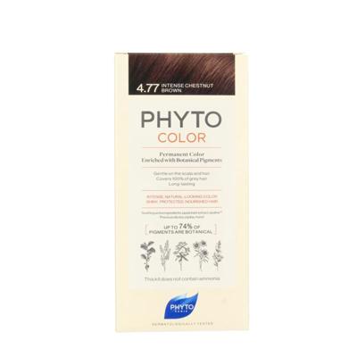 Phytocolor Permanente Haarkleuring 4.77 Chatain Marron Profond Intense en Natuurlijke Kleur