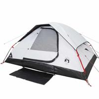 VidaXL Koepeltent 6-persoons waterdicht verduisterend stof wit - thumbnail