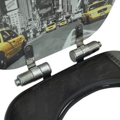 Toiletbril met soft-close deksel MDF New York print