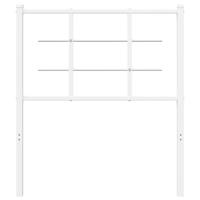 Hoofdbord 75 cm metaal wit - thumbnail