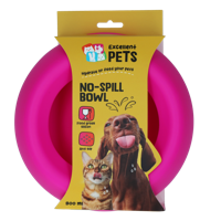 Excellent Pets No-Spill Bowl 800ml Roze M - thumbnail