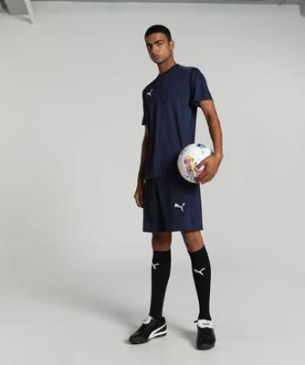 PUMA teamGOAL Voetbalshirt Donkerblauw Wit PUMA teamGOAL Voetbalshirt Donkerblauw Wit