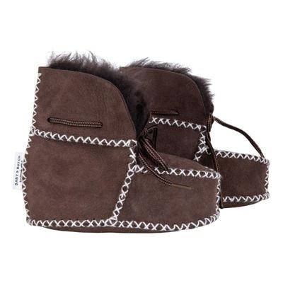 Baby Dutch babyslofjes winter brown-22-23