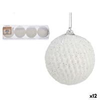 Set kerstballen Wit polyestyreen (12 Stuks) - thumbnail