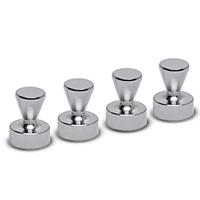 Maul Neodymium magneet MAUL (Ø x h) 15 mm x 20 mm Kegel Zilver 4 stuk(s) 6168796 - thumbnail