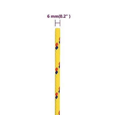 Boottouw 6 mm 25 m polypropyleen geel Boottouw 6 mm 25 m polypropyleen geel