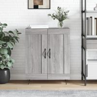 Dressoir 69,5x34x90 cm bewerkt hout grijs sonoma eikenkleurig - thumbnail