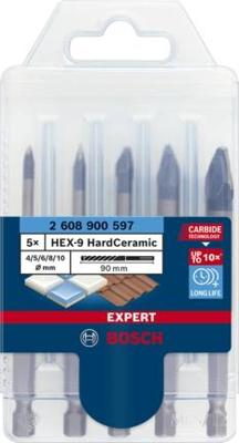 Bosch Accessories EXPERT HEX-9 HardCeramic 2608900597 Tegelboorset 5-delig 4 mm, 5 mm, 6 mm, 8 mm, 10 mm Zeskant schacht 5 stuk(s) Bosch Accessories EXPERT HEX-9 HardCeramic 2608900597 Tegelboorset 5-delig 4 mm, 5 mm, 6 mm, 8 mm, 10 mm Zeskant schacht 5 stuk(s)