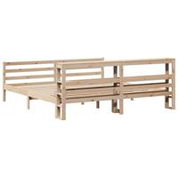 Bedframe zonder matras massief grenenhout 200x200 cm - thumbnail