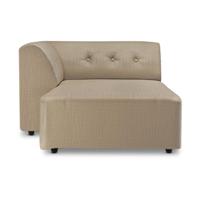 HKliving Vint bank left divan Pure Earth - thumbnail