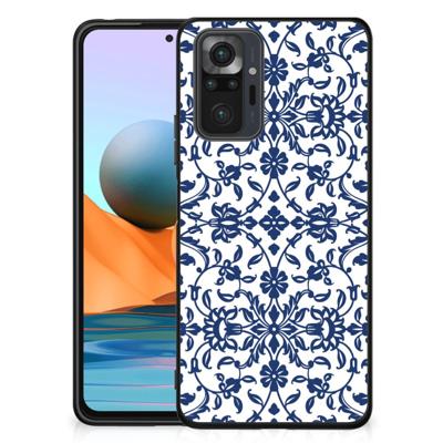Xiaomi Redmi Note 10 Pro Bloemen Hoesje Flower Blue Xiaomi Redmi Note 10 Pro Bloemen Hoesje Flower Blue