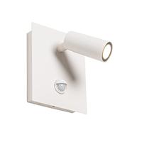 QAZQA Buiten wandlamp wit incl. LED IP54 bewegingssensor - Simon - thumbnail