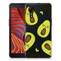 Samsung Galaxy Xcover 5 Telefoonhoesje met Naam Avocado Singing - thumbnail