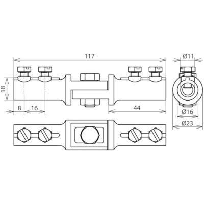 DEHN OENTK 7.10 7.10 ZG Scheidingsklem 1 stuk(s)