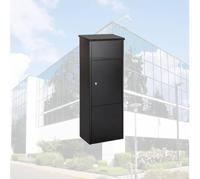 Pakketbrievenbus brasq 105x38x24cm pb400 zwart - thumbnail