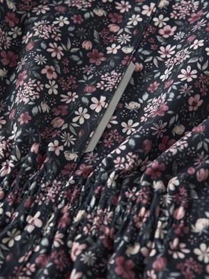 Met fleece gevoerde sneeuw jumpsuit met all-over print voor meisjes NAME IT donkerblauw