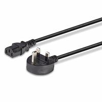 LINDY Stroom Aansluitkabel [1x Britse stekker - 1x Apparaatstekker, female C13 10A] 3.00 m Zwart - thumbnail