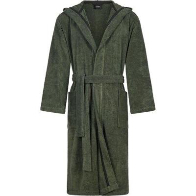 Cawö Cawo Heren Home Badjas met Capuchon Uni 829 XL field