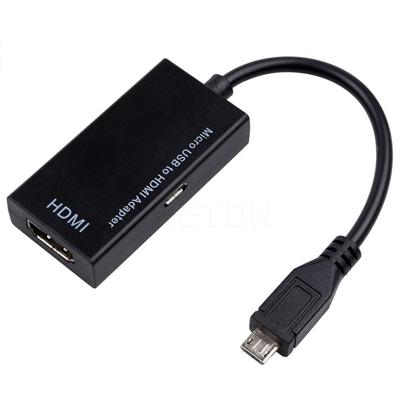 Micro USB naar HDMI Female Adapter kabel 1080P HD voor MHL-apparaat HDTV Adapters voor Samsung Galaxy HUAWE