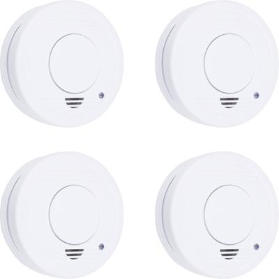 Smartwares FSM-11514 Rookmelder Set van 4 stuks Incl. batterij (5 jaar) werkt op batterijen (Ø x h) 100 mm x 35 mm