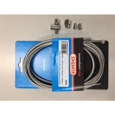 Elvedes Rollerbrake kabelkit br-im85/81/55/45 1700mm / 2250mm rvs - zilver (op kaart)