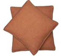 David Fussenegger David Fussenegger Sylt sierkussenhoes Uni 50x50 Toffee - thumbnail