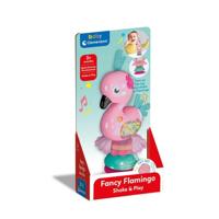 Clementoni baby schud en speel flamingo met geluid en zuignap - thumbnail