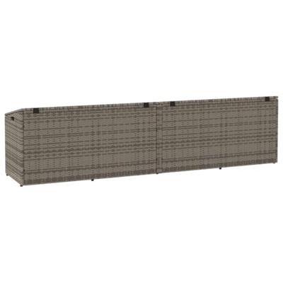 Tuinbox 220x50x58 cm poly rattan grijs Tuinbox 220x50x58 cm poly rattan grijs
