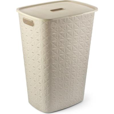 Curver Softex Wasmand Met Deksel 56l Krijtwit