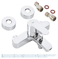 GROHE Eurostyle Cosmopolitan badkraan met omstel en koppelingen chroom 33591002 - thumbnail