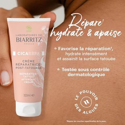 Reparative post tattoo cream