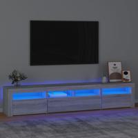 Tv-meubel met LED-verlichting 210x35x40 cm grijs sonoma eiken - thumbnail