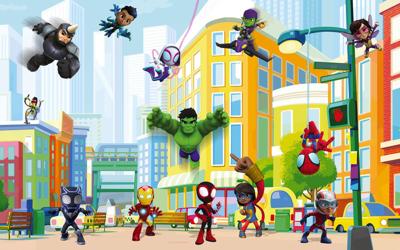 Komar Into Wonderland Fotobehang Marvel Spidey Sightseeing Tour with Friends - IADX8-117